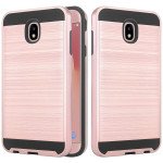 Wholesale Samsung Galaxy J7 2018 / Refine / SM-J737 (AT&T) / Aero / Aura / Crown / Top / Eon / Star Armor Hybrid Case (Rose Gold)